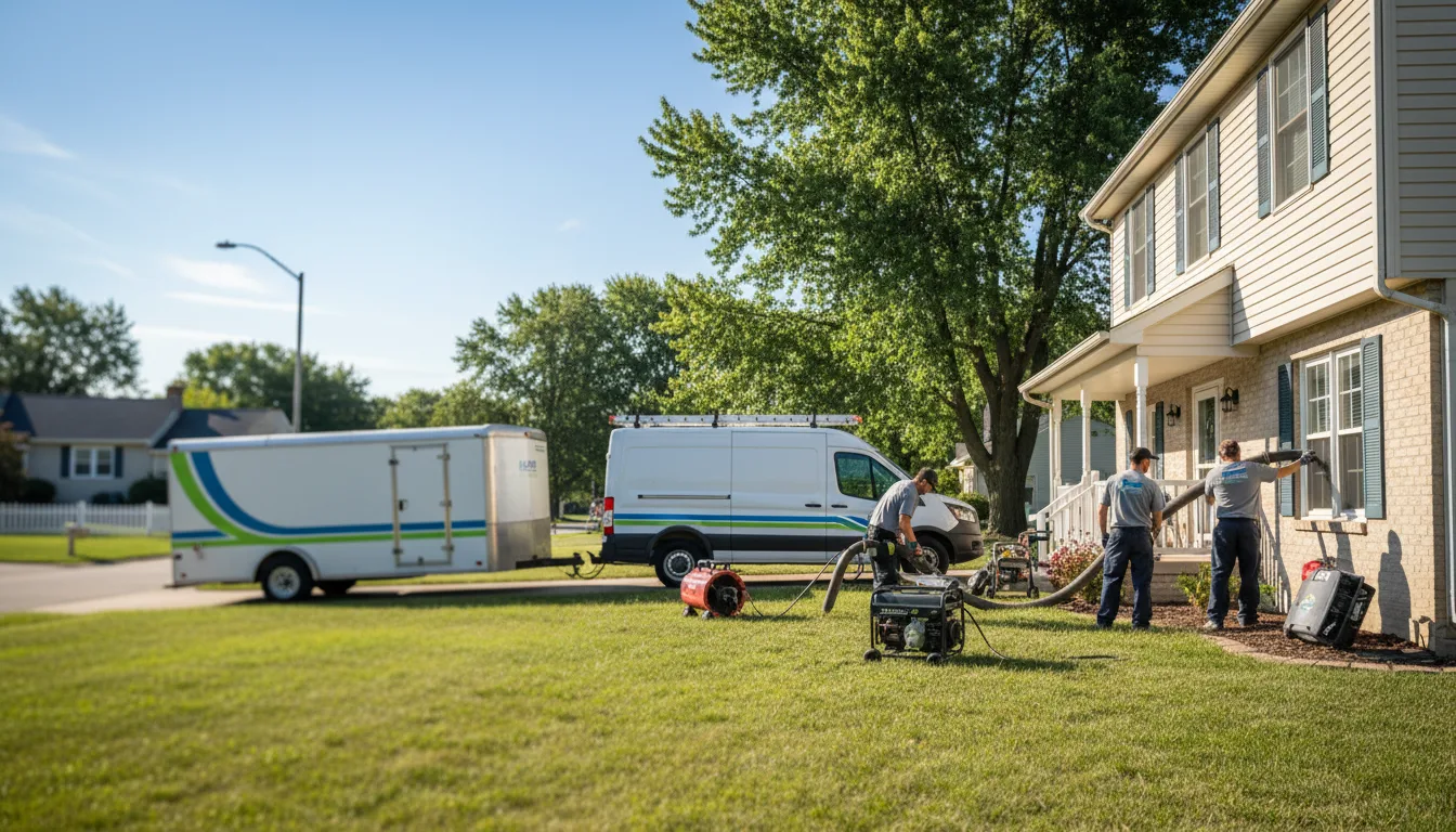 Flooded Basement Restoration And Cleanup With Repair in Swanton, OH near me